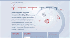 Desktop Screenshot of nature-humaine.fr